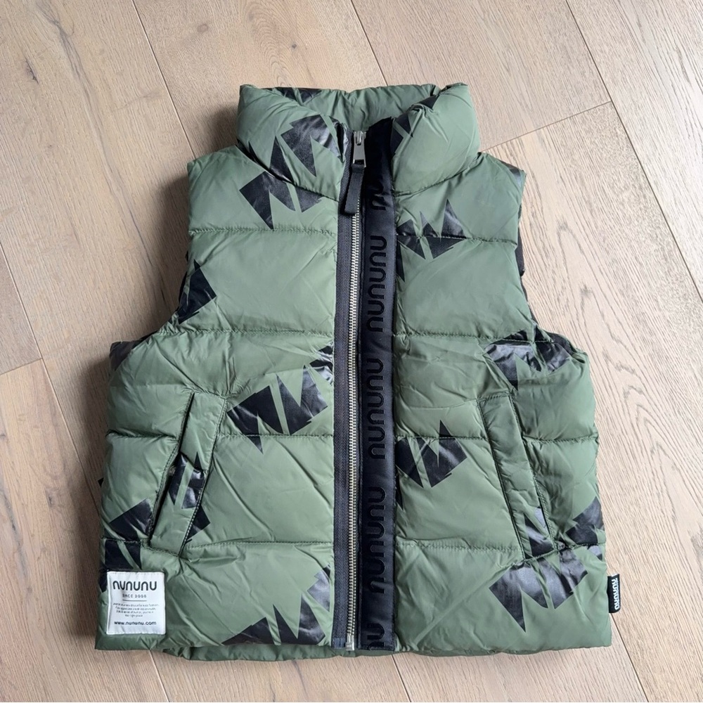 Nununu Kids Green Puffer Vest